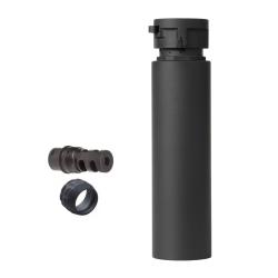 Silencieux Ase Utra SL7I - Calibre 30 - Montage Borelock + frein de bouche - Cerakote noir - M18x1.5