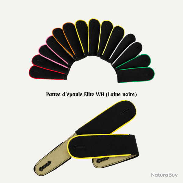 Pattes d'�paule Elite/WH (shoulder boards) � Noire Elite Infantry
