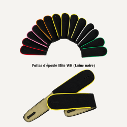 Pattes d'&eacute;paule Elite/WH (shoulder boards) � Noire Feldgendarmerie