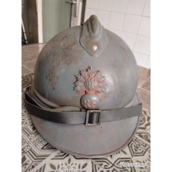 Casque Adrian Mle 1915 France infanterie complet