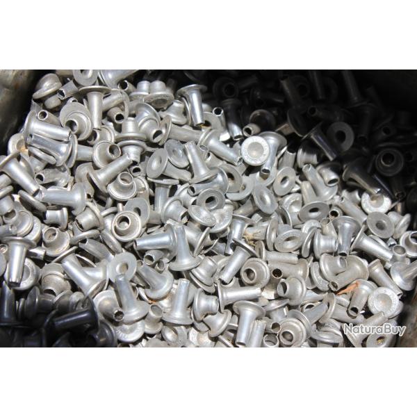 Rivets aluminium pour bourrellerie, sellerie, bricolage etc...