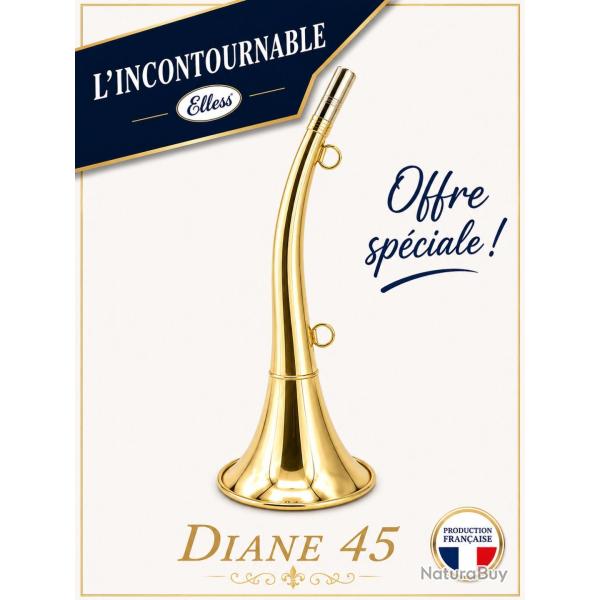 Trompe Ronde Cintr�e Pavillon 45 cm polie "DIANE 45" - Embout Magnum