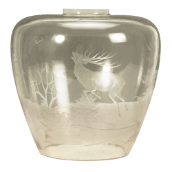 Verre de lampe - Ref 11990-53 - Cadeau th&egrave;me chasse