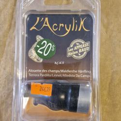 Appeau alouette des champs H. Baud  "L'Acrylik" HILMAR SUPER DESTOCK !!!