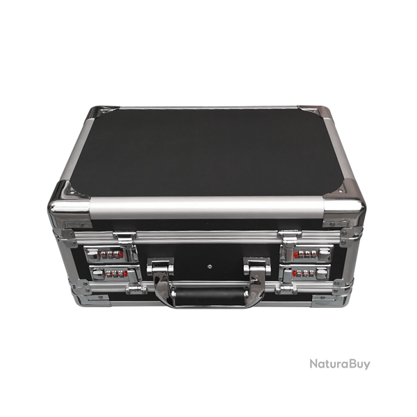 Mallettes pistolet Malette en aluminium avec coins renforc�s - Ref 32261-01 - Accessoire arme qualit