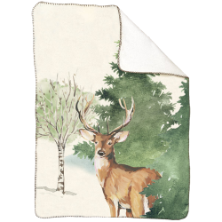 Couverture Deer Grove - Ref 26104-02 - Cadeau th&egrave;me chasse