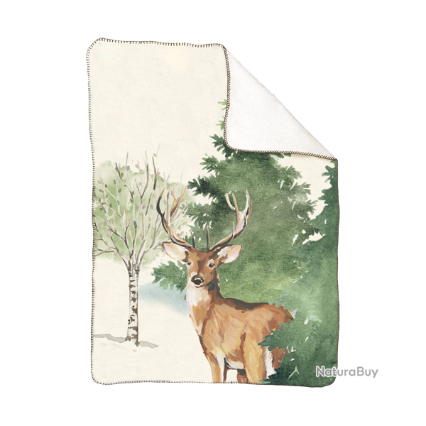 Couverture Deer Grove - Ref 26104-02 - Cadeau th�me chasse