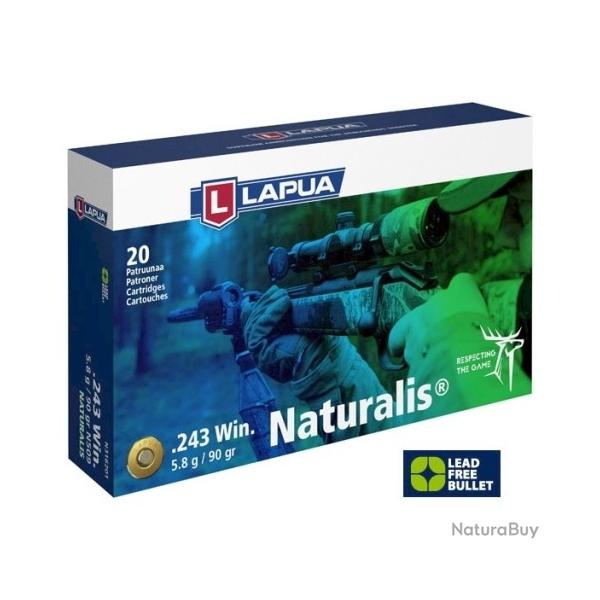 Munitions LAPUA Cal.243 win 90 grains Naturalis par 20