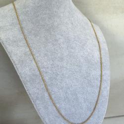 Chaine or 18 carats - 64 cm - collier maille gourmette