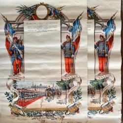 2 Certificats de Bonne Conduite Infanterie 1900 - Vierge
