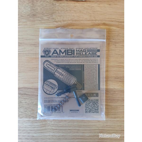 Bouton de lib�ration du chargeur ambidextre noir Strike Industries