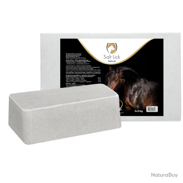 Excellent Horse Salt Lick Naturel - Ref LIKS0005 - EAN 8716759456013 - Livraison rapide