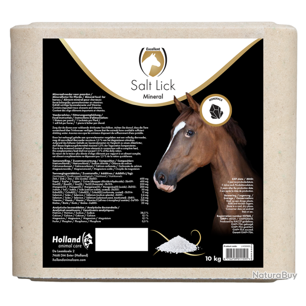 Excellent Horse Salt Lick Mineral - Ref LIKS0009 - EAN 8716759011595 - Livraison rapide