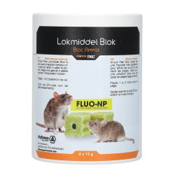 Knock Pest Traktatie Block voor muis&rat Fluo-NP - Ref KNOC0207 - EAN 8716759609365 - Livraison rapi