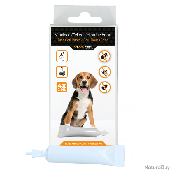 Knock Pest flea/tick squeeze tube dog >= 5 kg - Ref PIMS00116M - EAN 8716759602823 - Livraison rapid