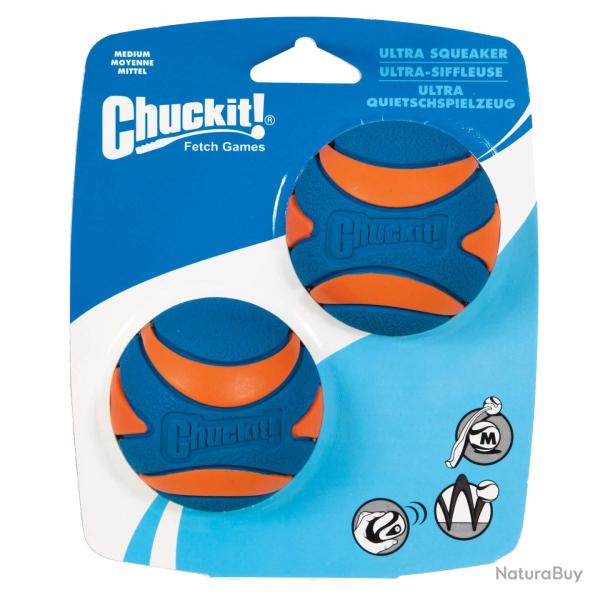Chuckit! Ultra Squeaker Ball - Ref CHUC33068 - EAN 0029695330681 - Livraison rapide