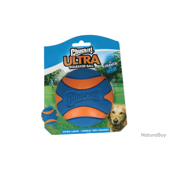 Chuckit! Ultra Squeaker Ball - Ref CHUC47090 - EAN 0029695470905 - Livraison rapide