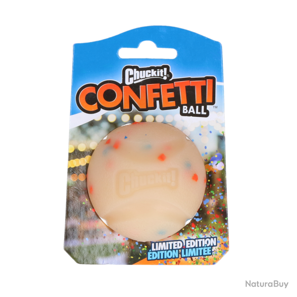 Chuckit! Confetti Ball - Ref CHUC50768 - EAN 0029695507687 - Livraison rapide