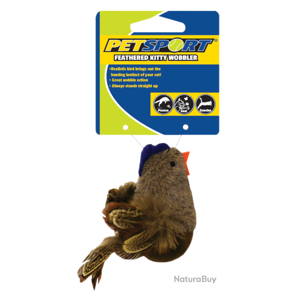 Petsport Feathered Kitty Wobbler - Ref PETS70136B - EAN 8716759552098 - Livraison rapide