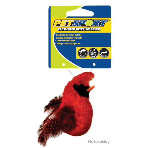Petsport Feathered Kitty Wobbler - Ref PETS70136R - EAN 8716759552111 - Livraison rapide