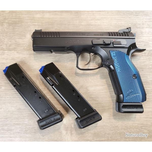 Pistolet CZ mod. SHADOW 2 - Cal 9x19 - 3 chargeurs (Occasion)