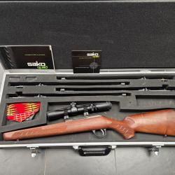 SAKO QUAD 22win mag+ 17 mach2+ 22lr + 17hmr avec lunette destockage chasse armurerie promo