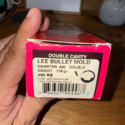 MOULE A BALLE RONDE POUDRE NOIRE LEE CALIBRE 50    diam&egrave;tre .490  avec sa pince