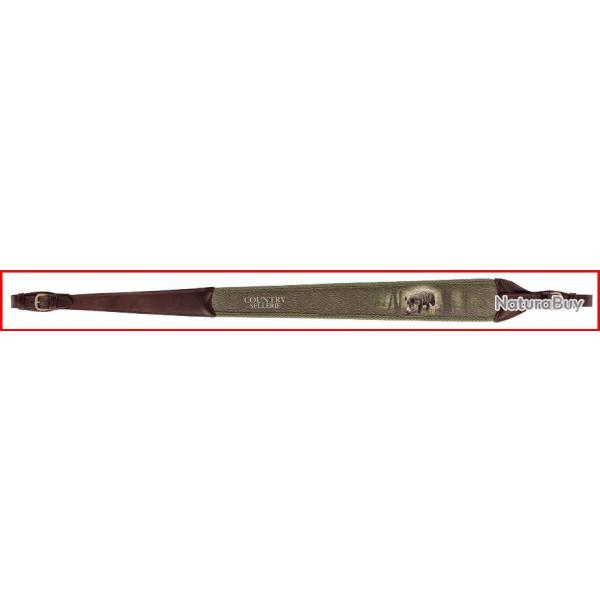 BRETELLE CARABINE EN CUIR SANGLIER - COUNTRY SELLERIE