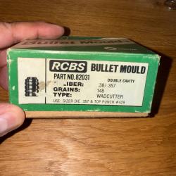 MOULE A BALLE RCBS REF: 82031  CALIBRE 38/.357 148 GRS wadcutter (2)