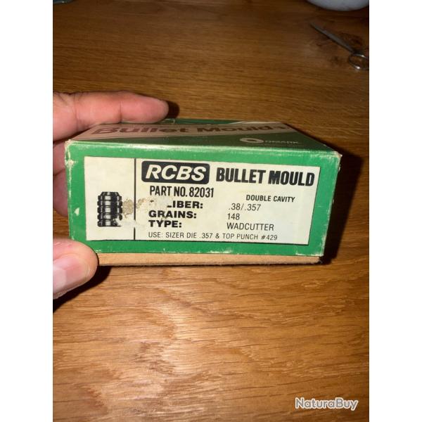 MOULE A BALLE RCBS REF: 82031  CALIBRE 38/.357 148 GRS wadcutter (2)