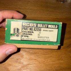 MOULE A BALLE RCBS REF: 82056  CALIBRE 32   84 GRS wadcutter