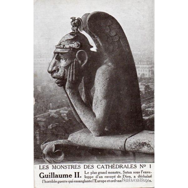 Carte Postale Ancienne - Les Monstres des Cath�drales N� 1 Guillaume II -N�8481