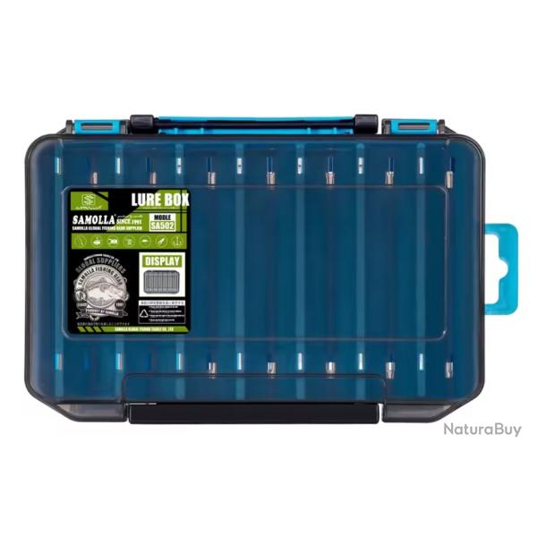 Bo�te � Leurres P�che Double Face �tanche Large  19 � 10,5 cm Bleu