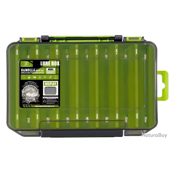 Bo�te � Leurres P�che Double Face �tanche Large  19 � 10,5 cm Vert