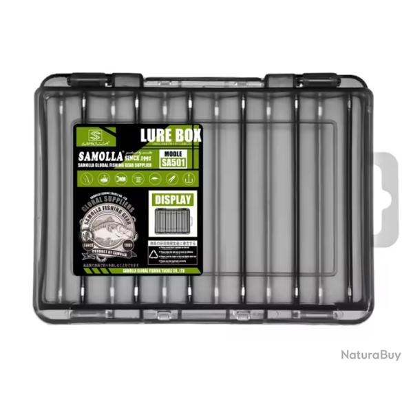 Bo�te � Leurres P�che Double Face �tanche Small 13,5 � 8,5 cm Noir