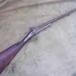 fusil de chasse grav&eacute; &agrave; broche calibre 16