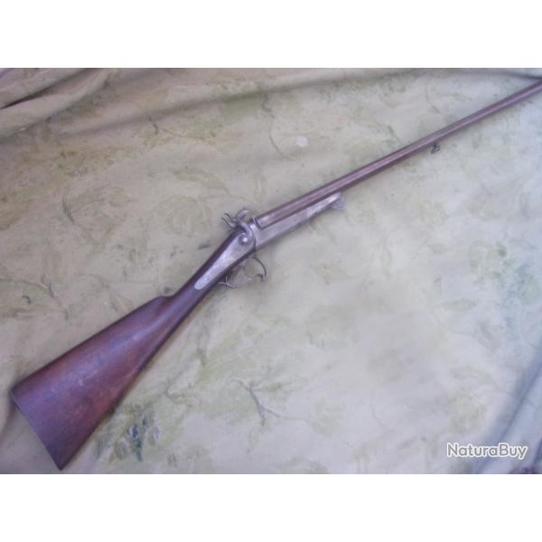 fusil de chasse grav� � broche calibre 16