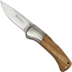 Couteau de poche Maserin manche en bois d'olivier