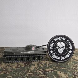 Patch brod&eacute;s Russie pmc Wagner style arm&eacute;e russe tactical crane airsoft (cercle gris)