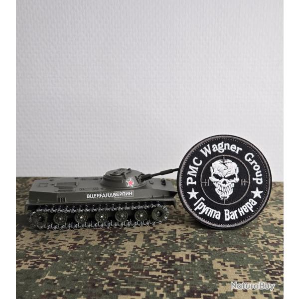 Patch brod�s Russie pmc Wagner style arm�e russe tactical crane airsoft (cercle gris)