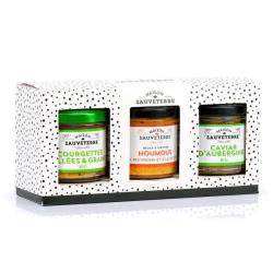 Assortiment de 3 tartinables sans viande - Lot de 3 verrines de 100g