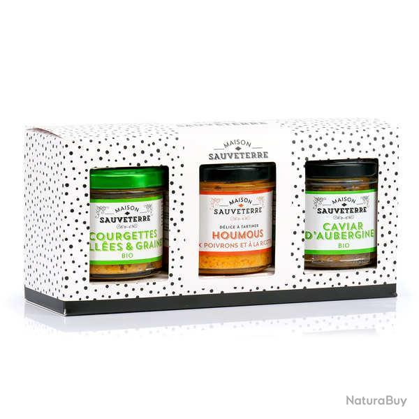 Assortiment de 3 tartinables sans viande - Lot de 3 verrines de 100g