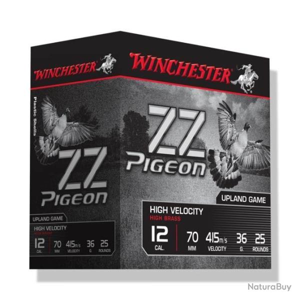 25 Cartouches WINCHESTER ZZ Pigeon Cal.12 7.5