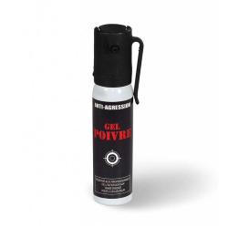 Spray a&eacute;rosol lacrymog&egrave;ne anti-agression T.O.E gel poivre 25 ml