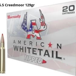 MUNITIONS HORNADY AWT CALIBRE 6.5 CREEDMOOR SST 129gr - 8.3g x20