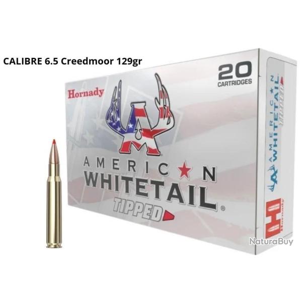 MUNITIONS HORNADY AWT CALIBRE 6.5 CREEDMOOR SST 129gr - 8.3g x20