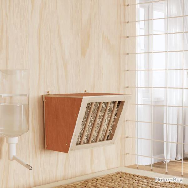 Mangeoire � foin pour lapins 25x18,5x20,5 cm bois massif sapin