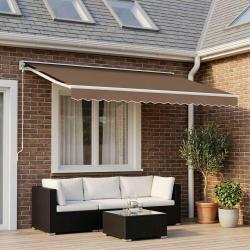 Lambrequin de rechange en polyester beige pour la terrasse, 5 m