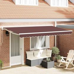 Toile de rechange pour auvent Marron 380 x 195 cm Polyester