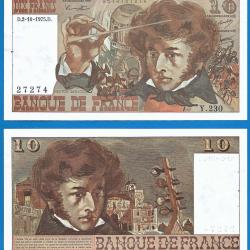 France 10 Francs 1975 Serie Y Hector Berlioz Billet Franc Frs Frcs Frc